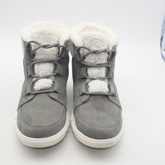 NEW Sorel Women's 5.5  Explorer II Carnival Cozy WP Insulated Boots Quarry Gray - Picture 7 of 9